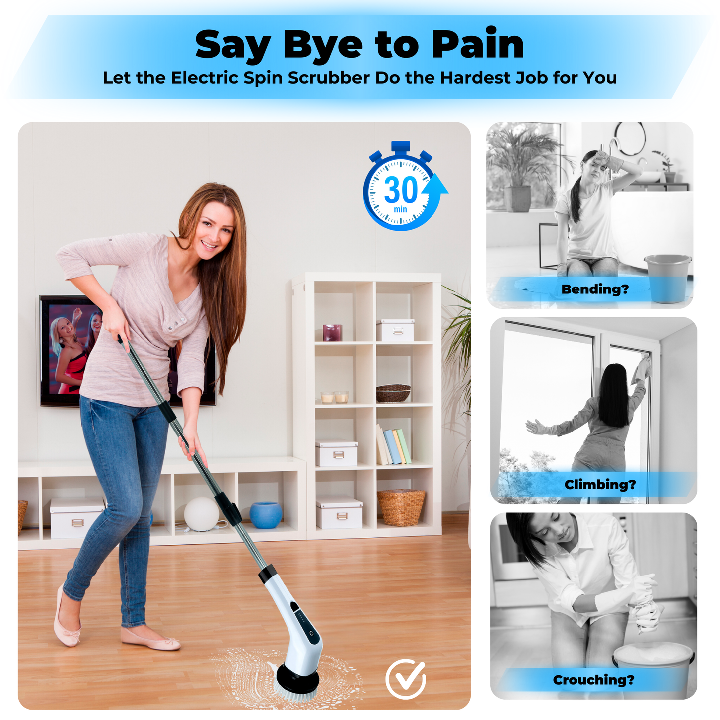 AI&E Electric Spin Scrubber