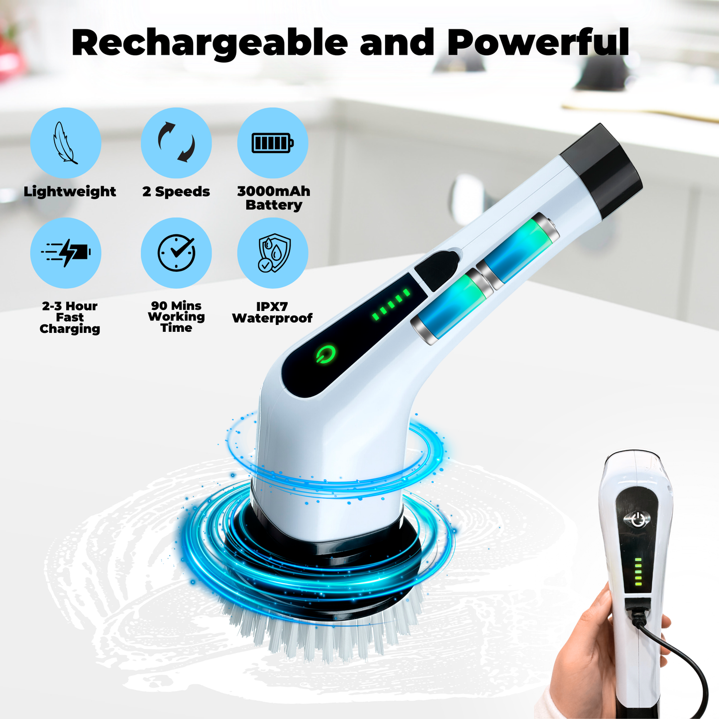 AI&E Electric Spin Scrubber